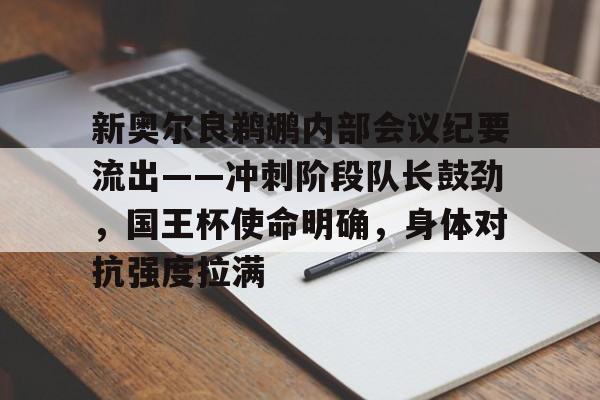 开云体育在线-新奥尔良鹈鹕内部会议纪要流出——冲刺阶段队长鼓劲，国王杯使命明确，身体对抗强度拉满的简单介绍